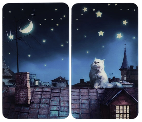 Maximex Herd-Abdeckplatte »Moon Cat«, (Set, 2 tlg.) von Maximex