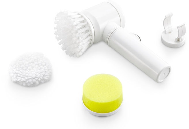 Maximex Reinigungsbürsten-Set »3-in1«, Set, 4 St., aus Kunststoff, elektrische Reinigungsbürste, 3 Aufsätze, batteriebetrieben, kabellos von Maximex