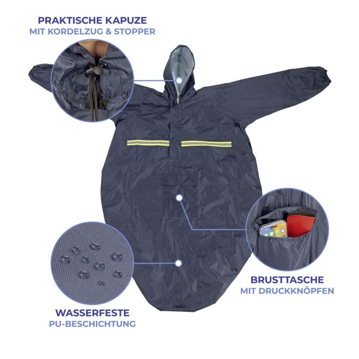Rollstuhl-Regencape mit Ärmel von Maximex