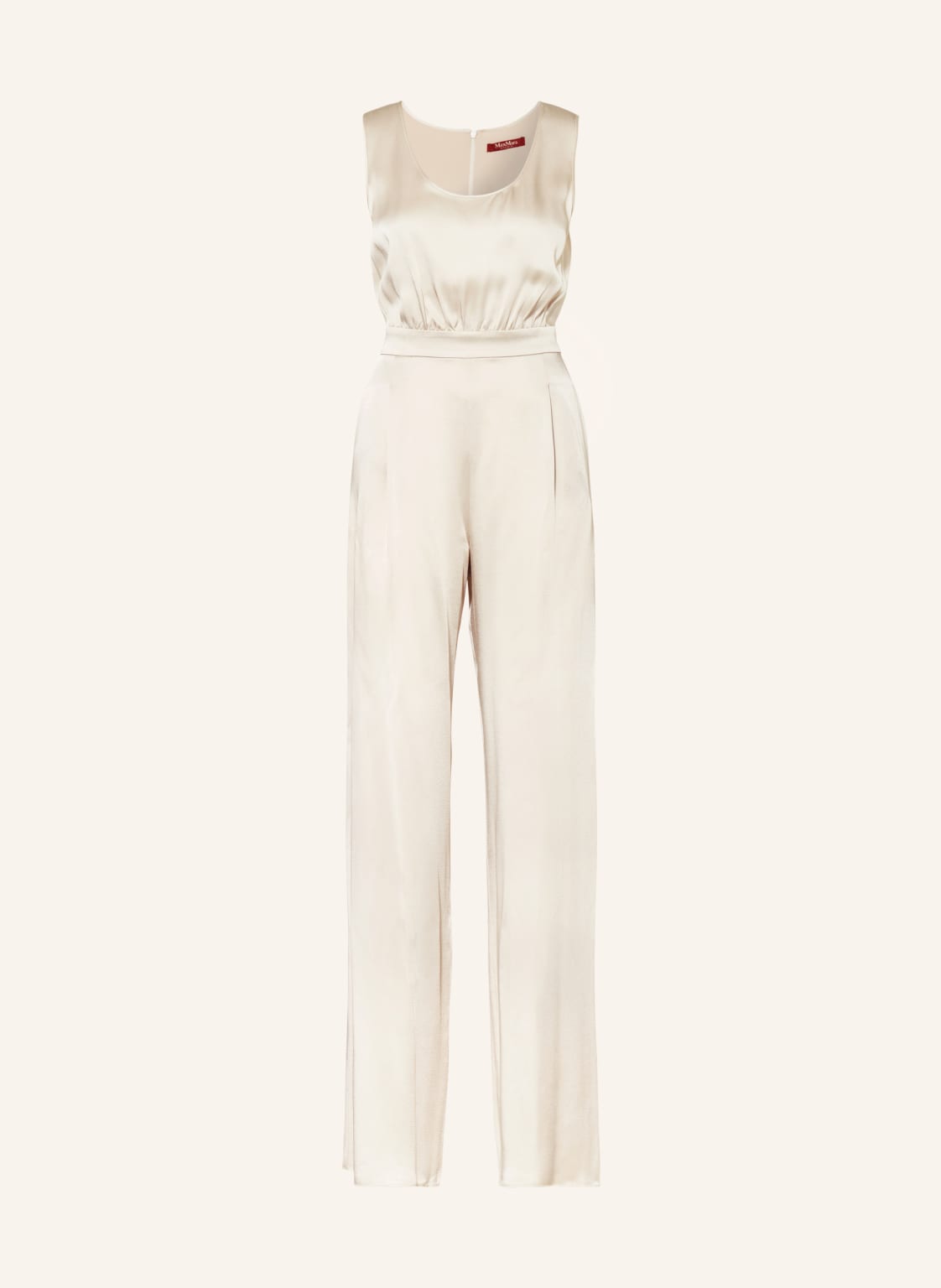 Maxmara Studio Satin-Jumpsuit Tropea beige von Maxmara Studio