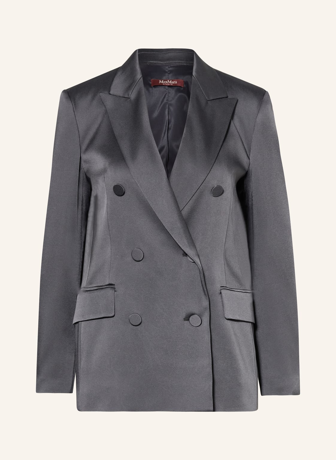 Maxmara Studio Satinblazer Teiera grau von Maxmara Studio