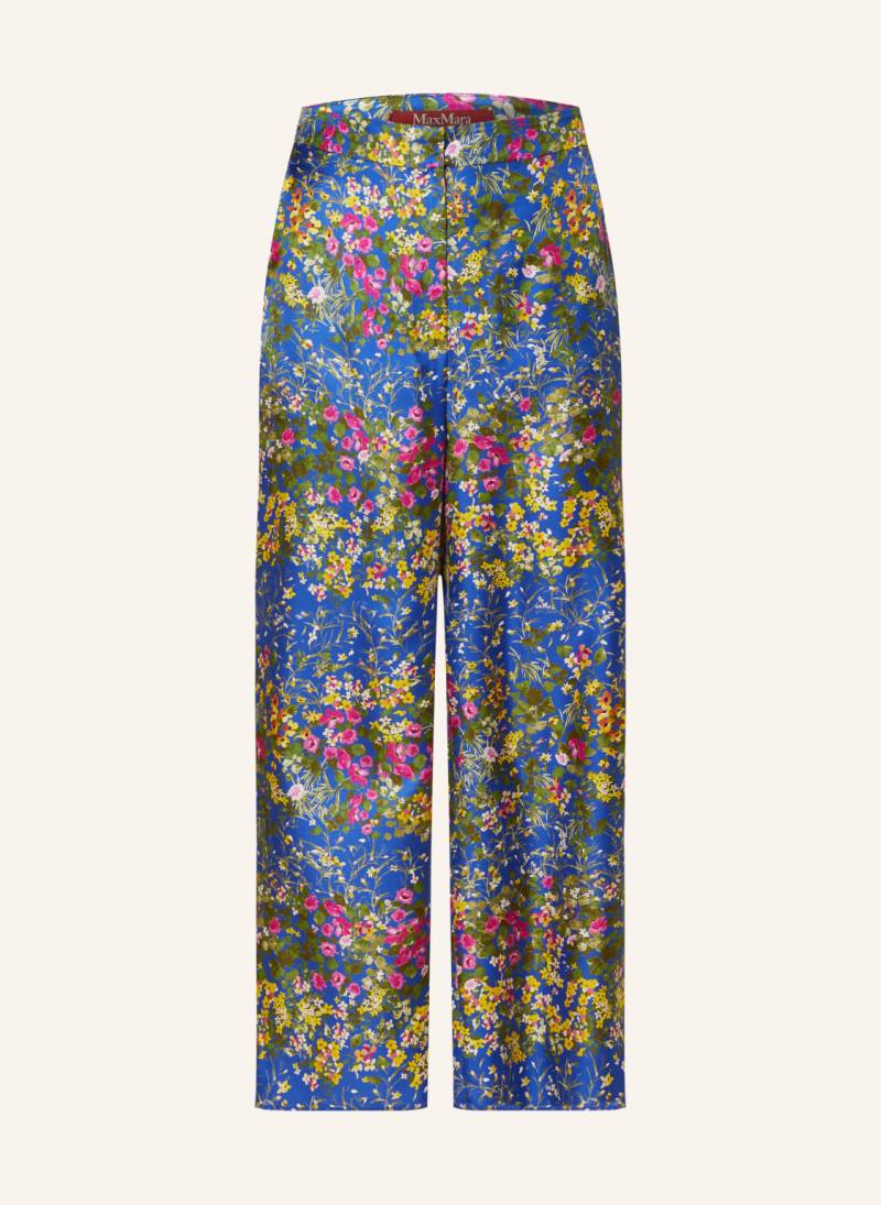Max Mara Studio Seiden-Culotte Operoso blau von Max Mara STUDIO