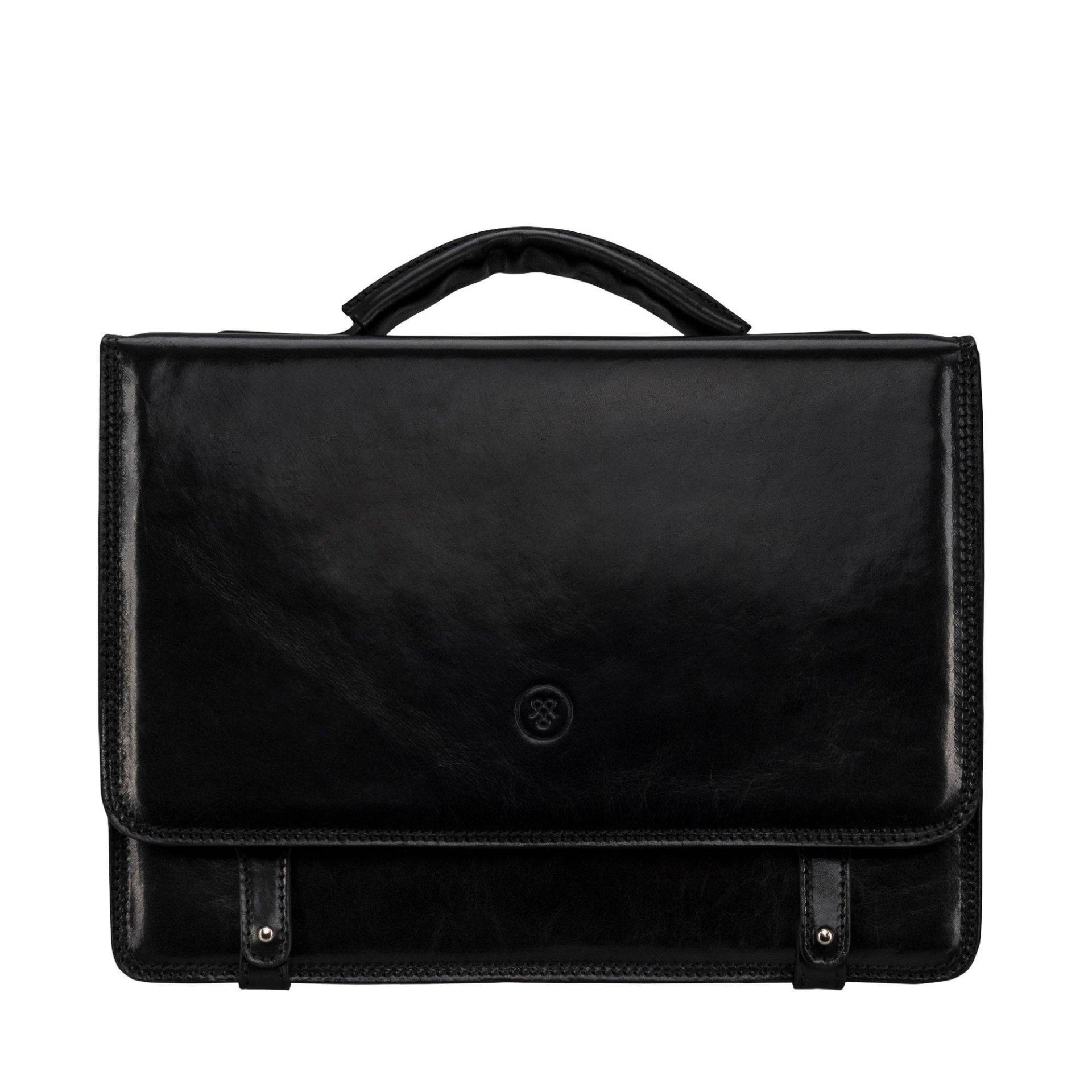 Battista - Moderne Leder Businesstasche Unisex Schwarz ONE SIZE von Maxwell Scott