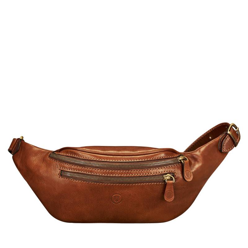 Centolla - Leder Bauchtasche Damen Tan von Maxwell Scott