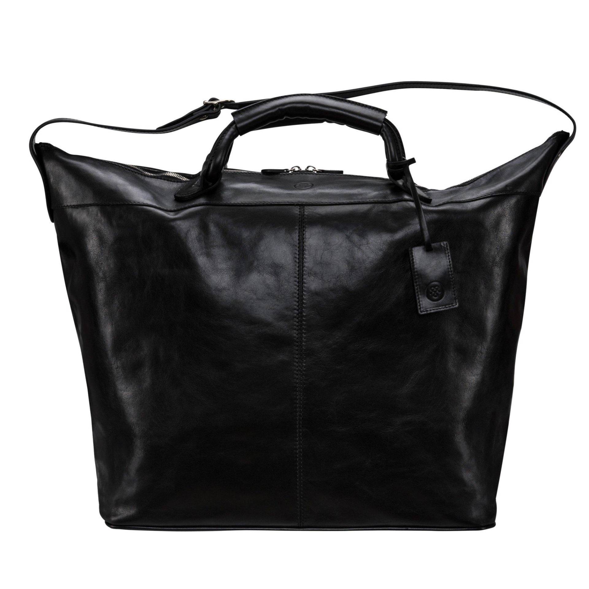 Fabrizio - Leichte Leder Reisetasche Unisex Schwarz ONE SIZE von Maxwell Scott