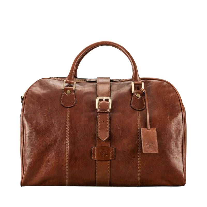 Farini - Leder Reisetasche In Handgepäckgröße Unisex Tan ONE SIZE von Maxwell Scott