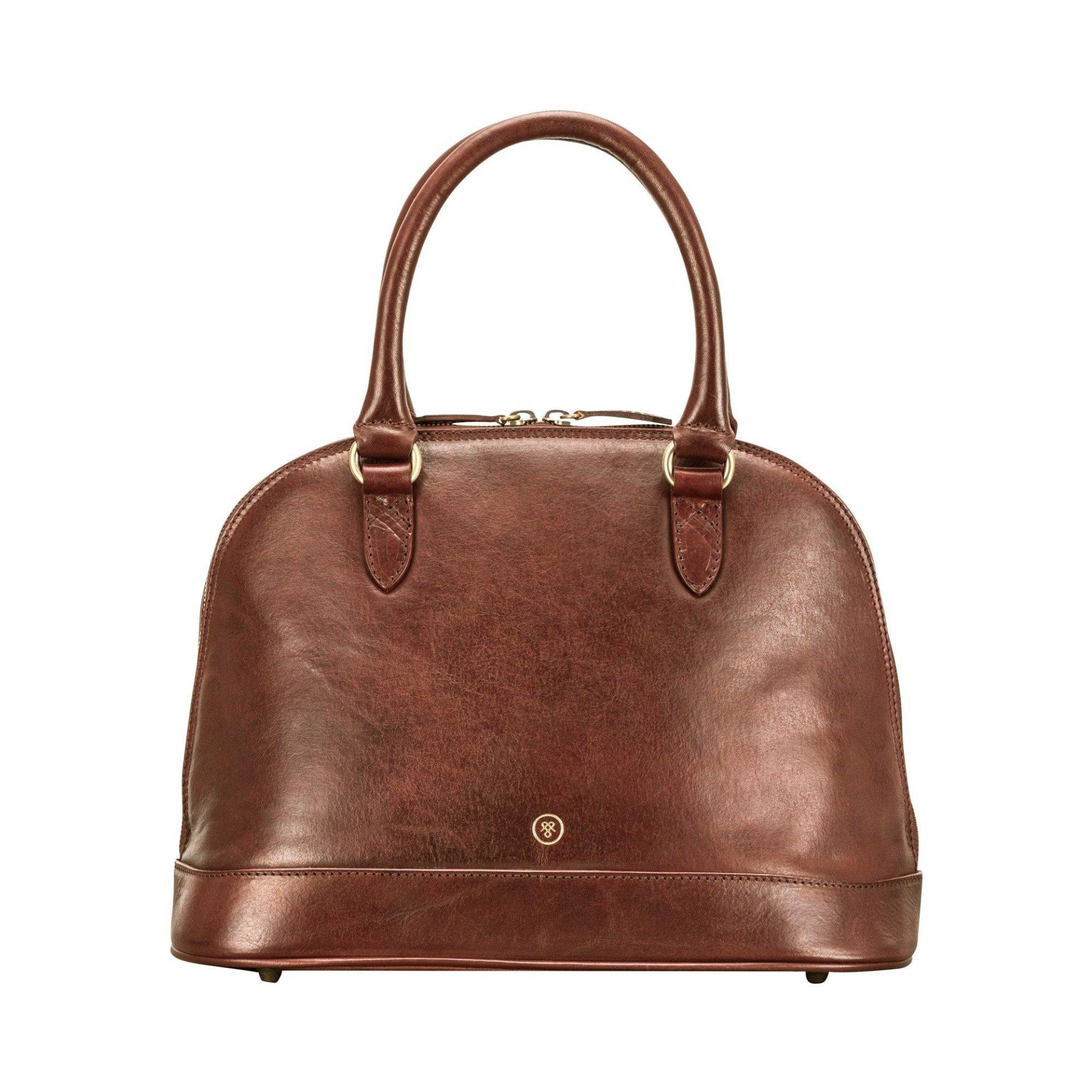 Rosa - Leder Henkeltasche Damen Tan ONE SIZE von Maxwell Scott