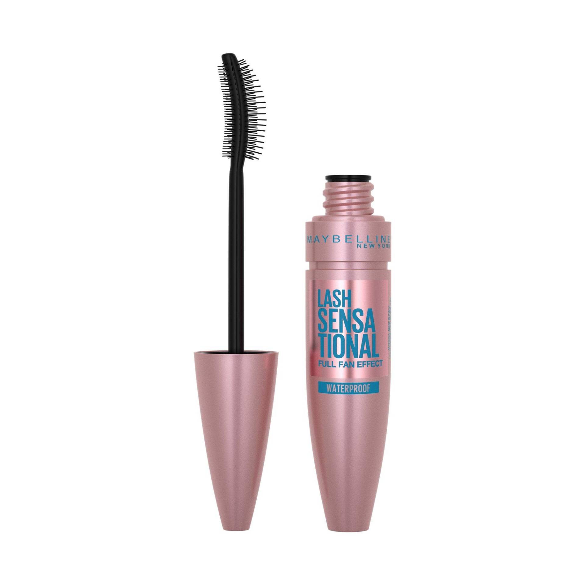 Mascara Lash Sensational Waterproof Damen Black 1ml von MAYBELLINE