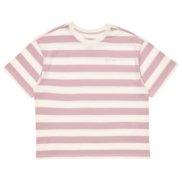 Mazine - Women's Block Stripes T - T-Shirt Gr XL rosa/weiß Mazine - Women's Block Stripes T - T-Shirt Gr XL rosa/weiß von Mazine