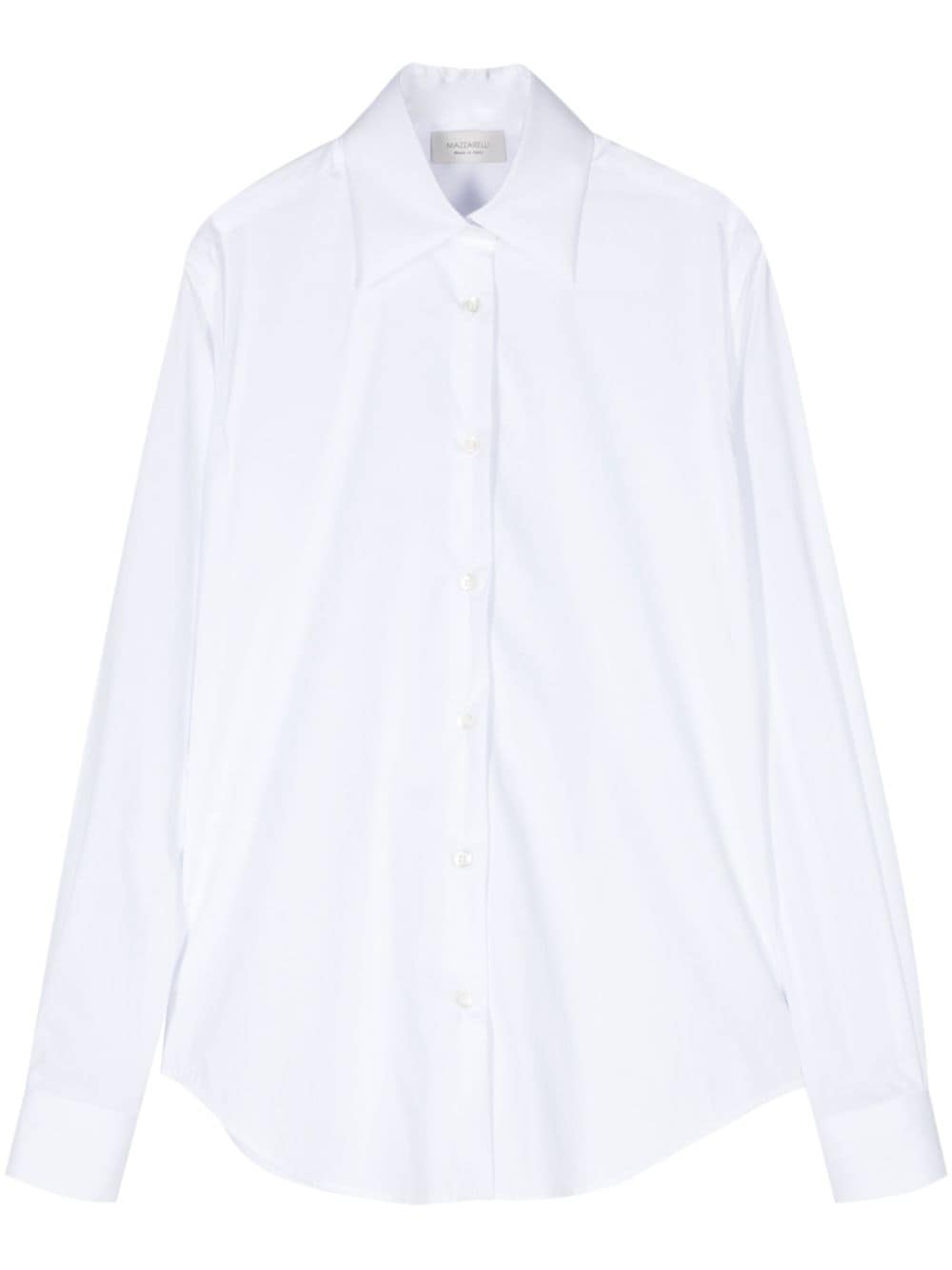 Mazzarelli long-sleeve shirt - White von Mazzarelli