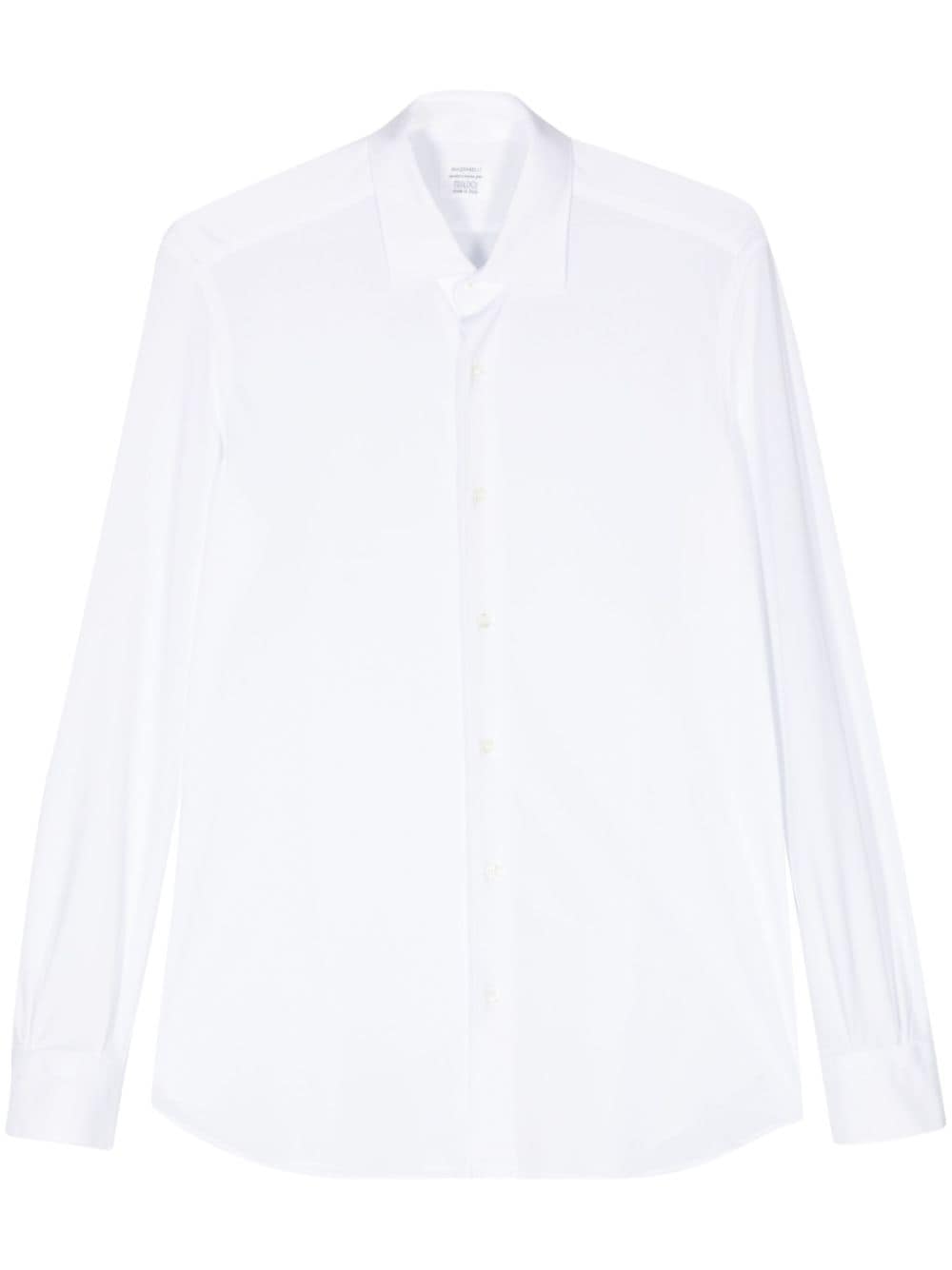 Mazzarelli textured-finish shirt - White von Mazzarelli