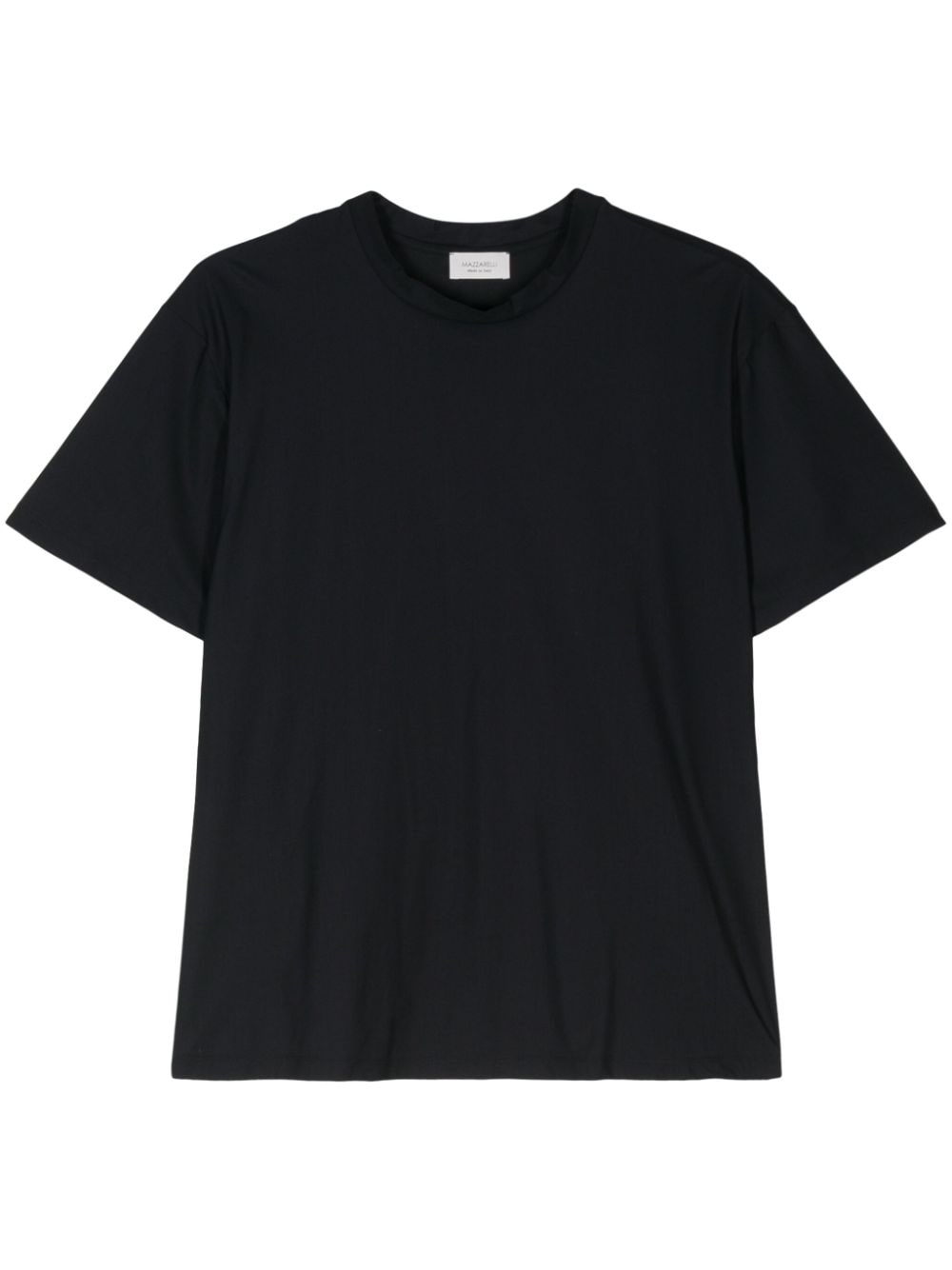 Mazzarelli tonal-stitching short-sleeve t-shirt - Black von Mazzarelli
