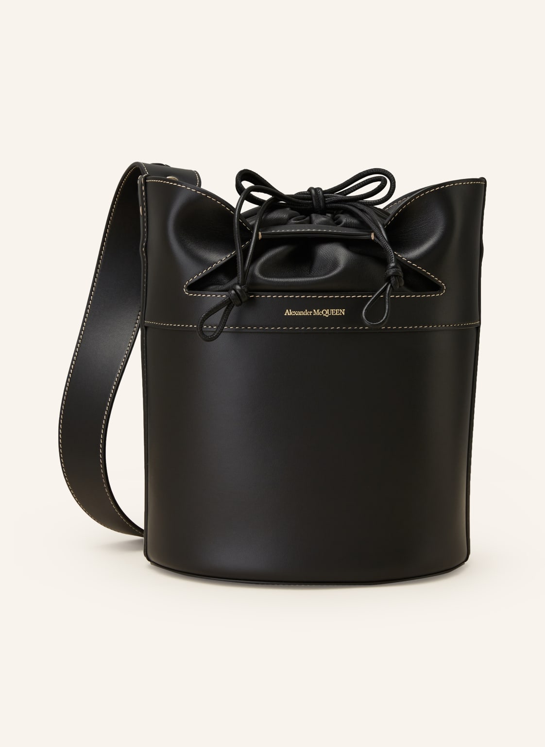 Mcqueen Beuteltasche The Bucket Bow schwarz Mcqueen Beuteltasche The Bucket Bow schwarz von McQUEEN