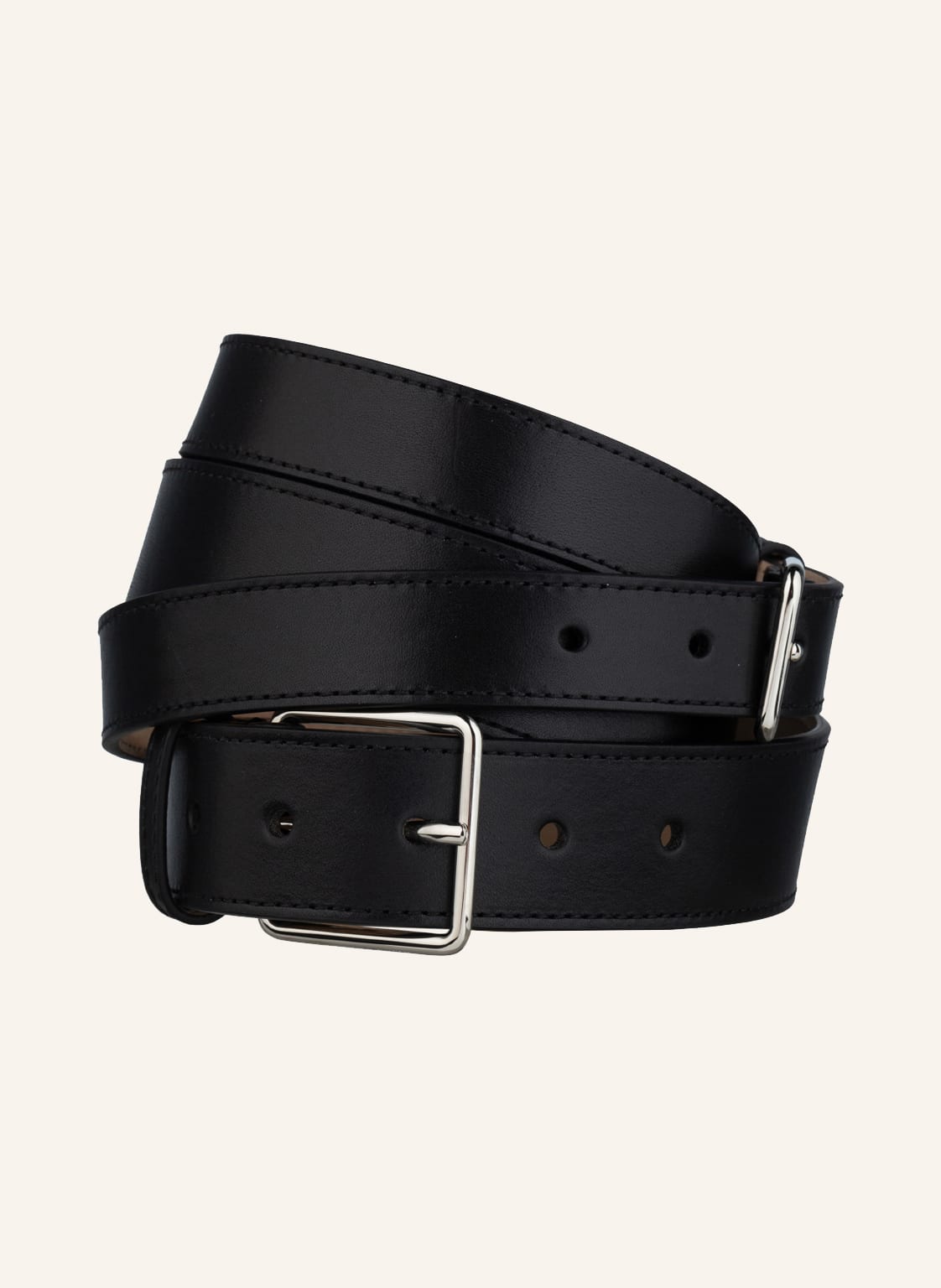 Mcqueen Ledergürtel schwarz von McQUEEN