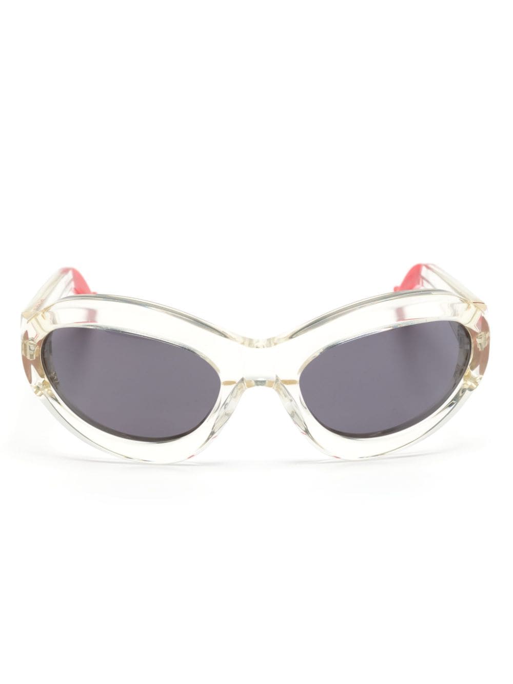 Medea Smack oval-frame sunglasses - White