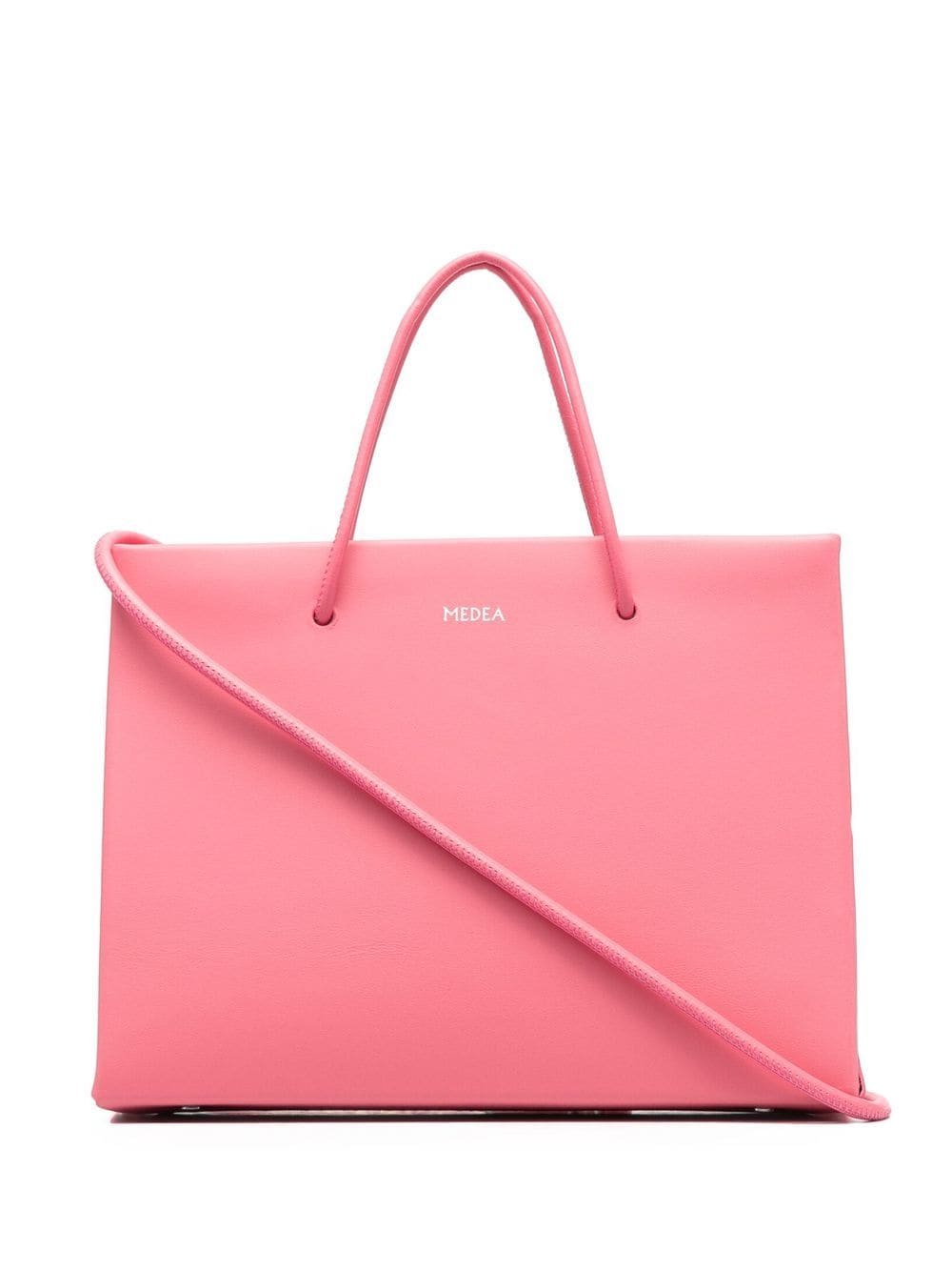 Medea logo-print leather tote bag - Pink von Medea