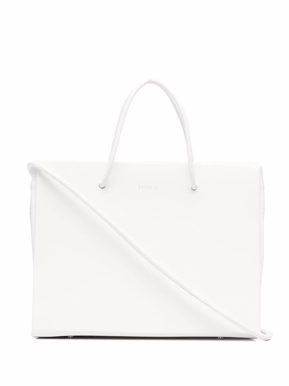 Medea square tote bag - White von Medea