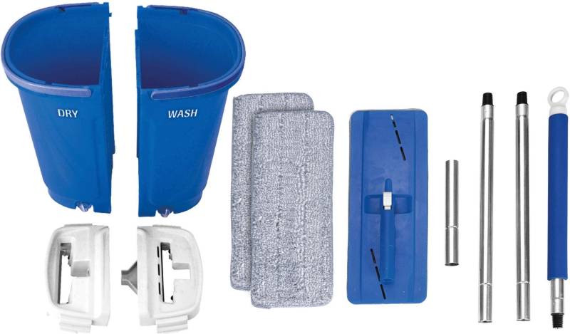 MediaShop Bodenwischer-Set »Livington Touchless Mop XXL«, inkl. Doppeleimer (7 Liter) und Mikrofaserpad von MediaShop
