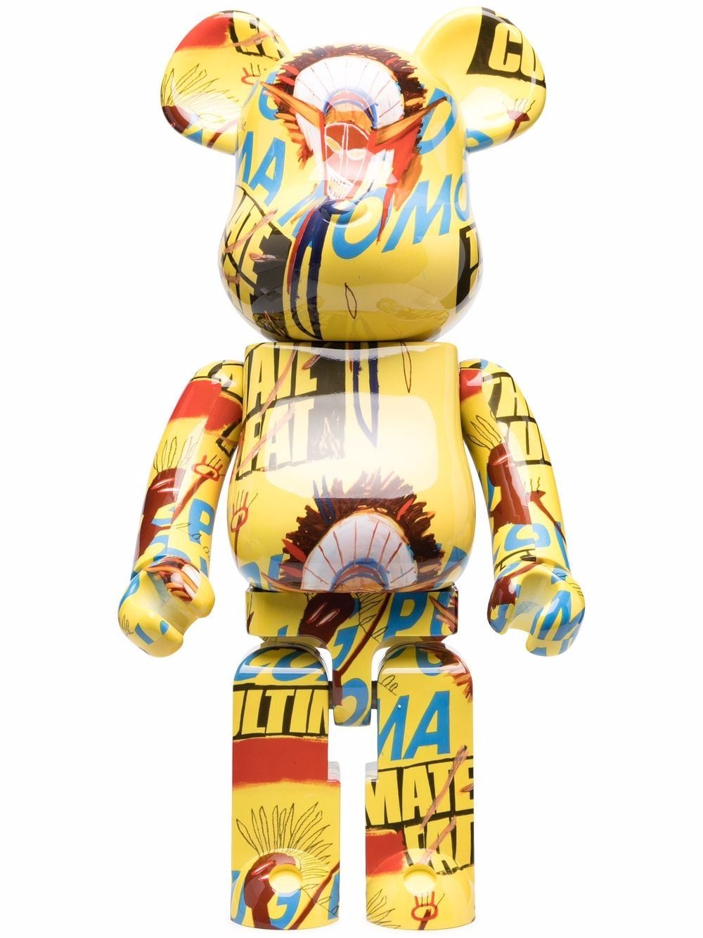 MEDICOM TOY Andy Warhol x Basquiat BE@RBRICK figure - Yellow von MEDICOM TOY