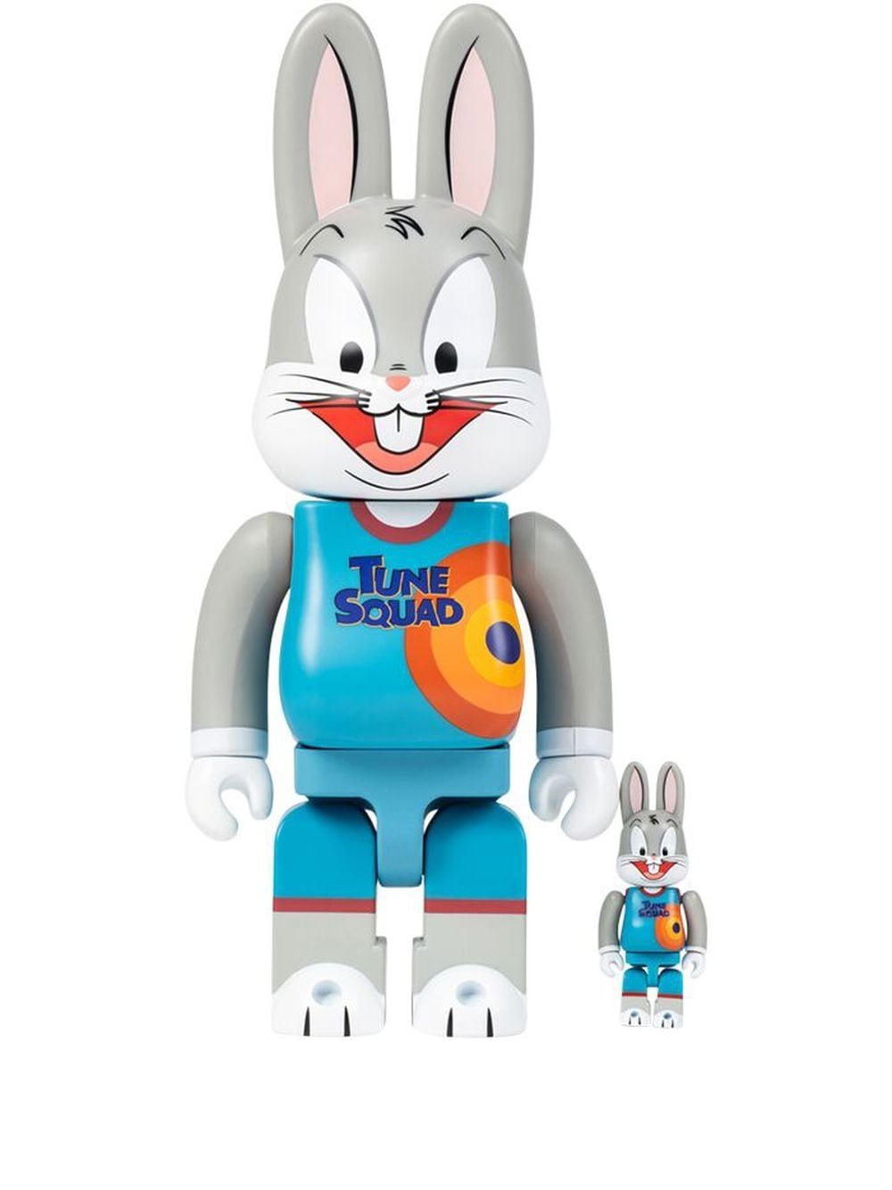 MEDICOM TOY x Looney Tunes Space Jam: A New Legacy Bugs Bunny BE@RBRICK 100% and 400% figure set - Grey von MEDICOM TOY