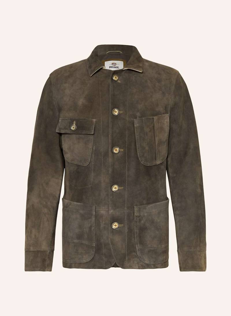 Meindl Leder-Overjacket Hirsch grau von Meindl