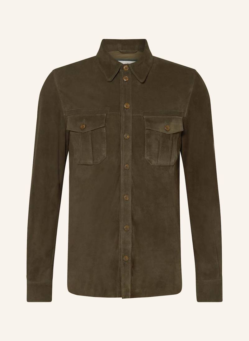 Meindl Leder-Overjacket Little Rock gruen von Meindl