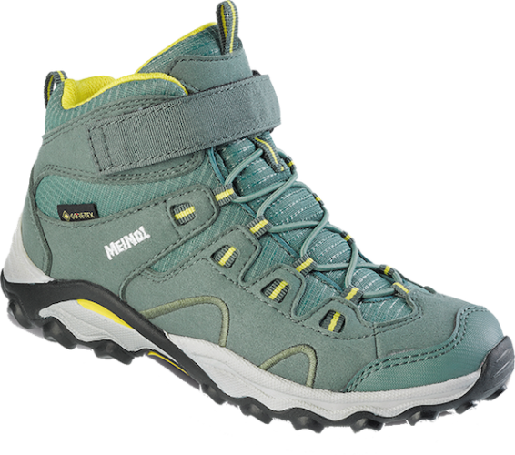 Meindl Wanderschuh Lucca Mid GTX Kinder - schilf/gelb (Grösse: 31) von Meindl