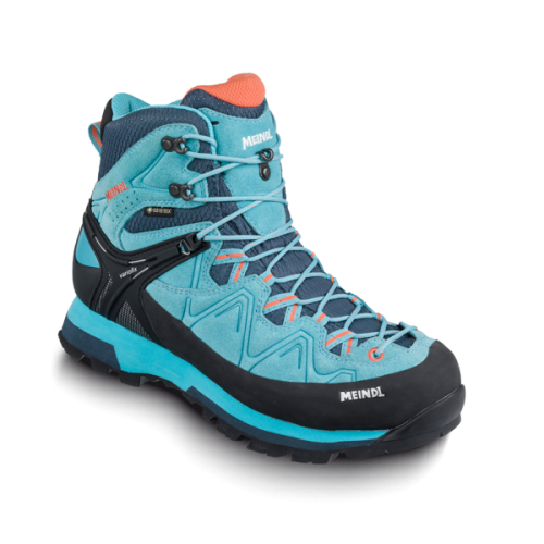 Meindl Trekkingschuh Tonale GTX Damen - hellblau/orange (Grösse: 9 (43)) von Meindl