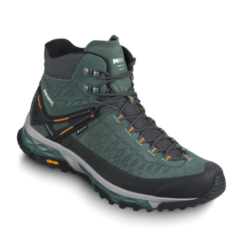 Meindl Top Trail Mid GTX Herren Multifunktionsschuh - loden/orange (Grösse: 11.5 (46.5)) von Meindl