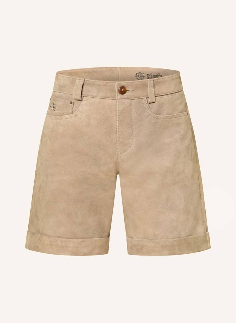Meindl Trachten-Lederhose Bullrider Short beige von Meindl