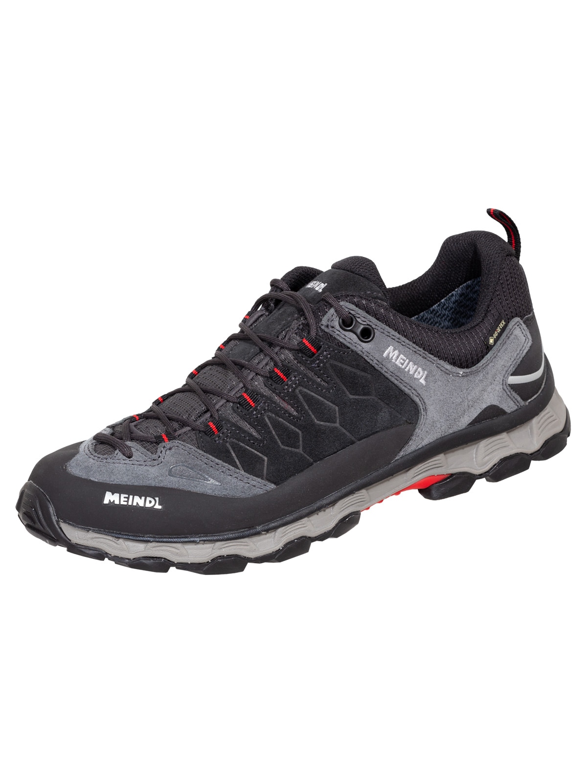 Meindl Wanderschuh »Meindl Kite Trail GTX anthrazit/rot«, Comfort fit® mehr Platz im Vorfussbereich und festen Halt in der Ferse von Meindl