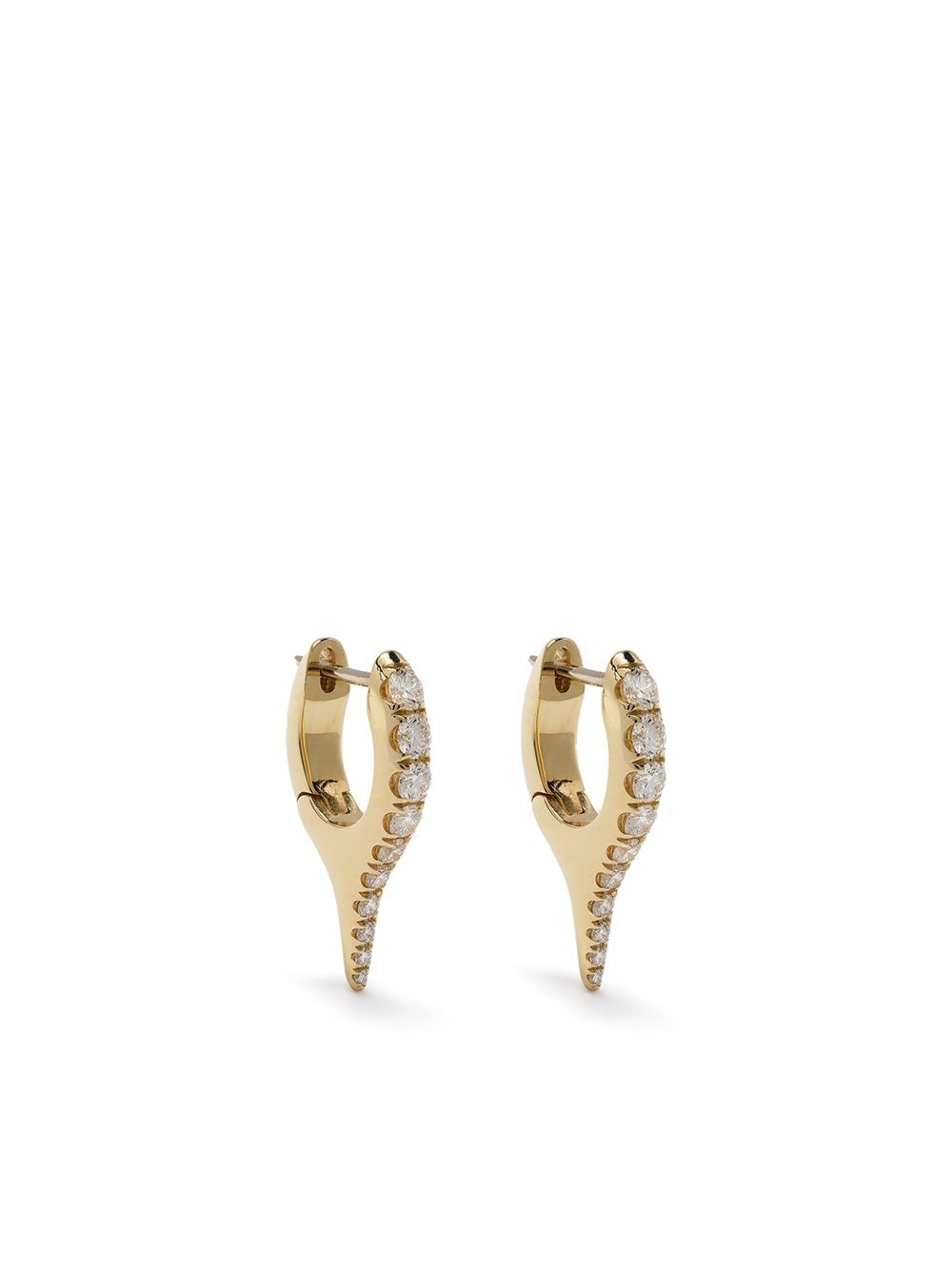 Melissa Kaye 18kt yellow gold small Lola Needle diamond single earring von Melissa Kaye