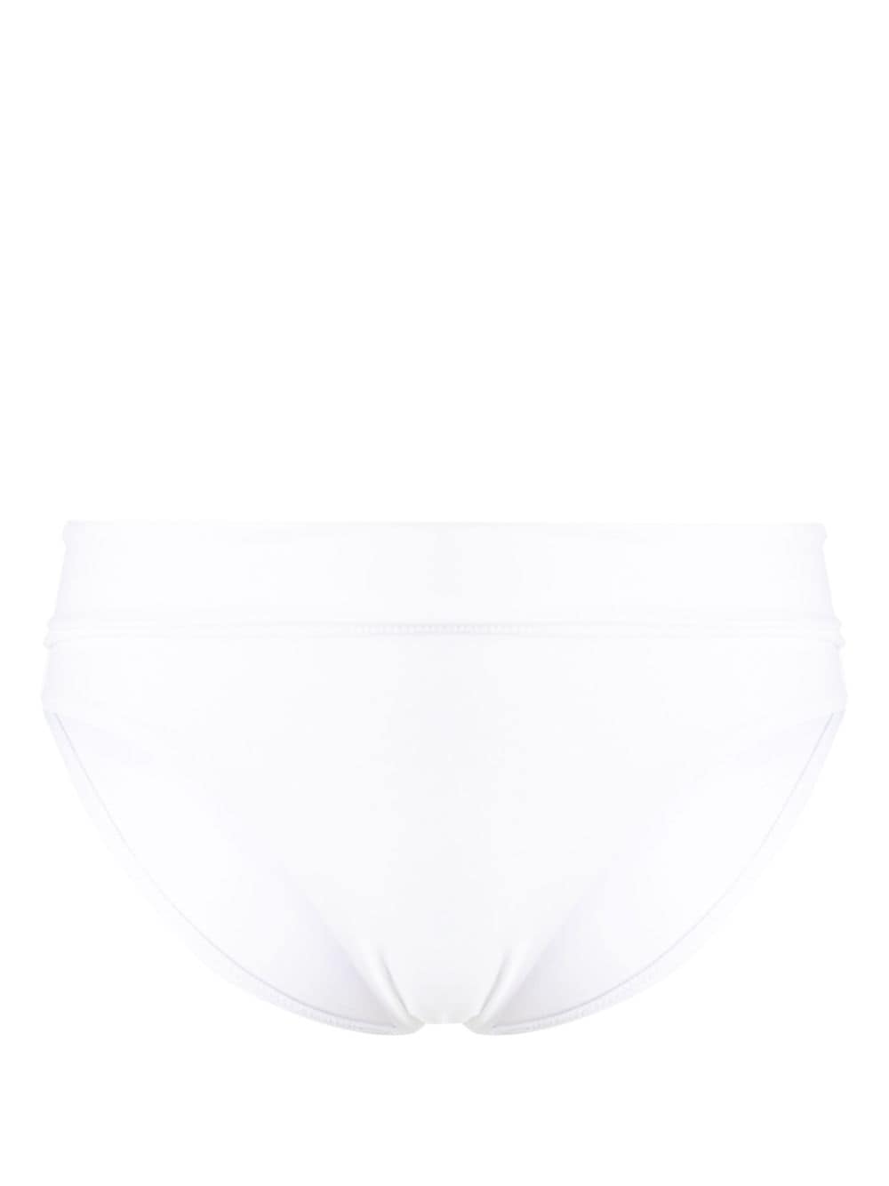 Melissa Odabash Brussels logo-tag bikini bottoms - White von Melissa Odabash