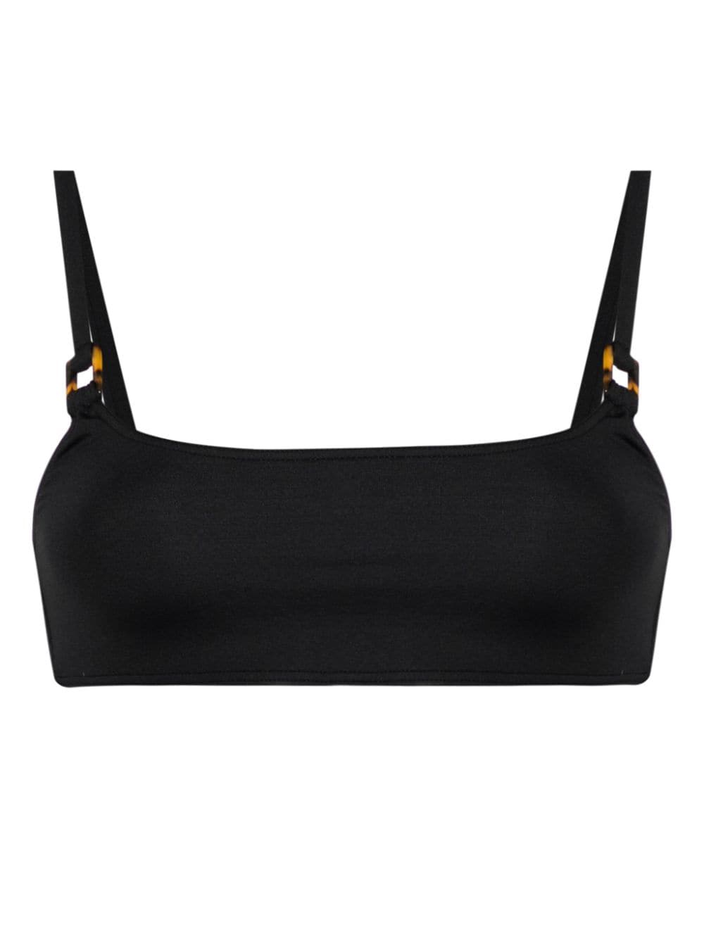 Melissa Odabash Ecuador tortoiseshell-detailed bikini top - Black von Melissa Odabash