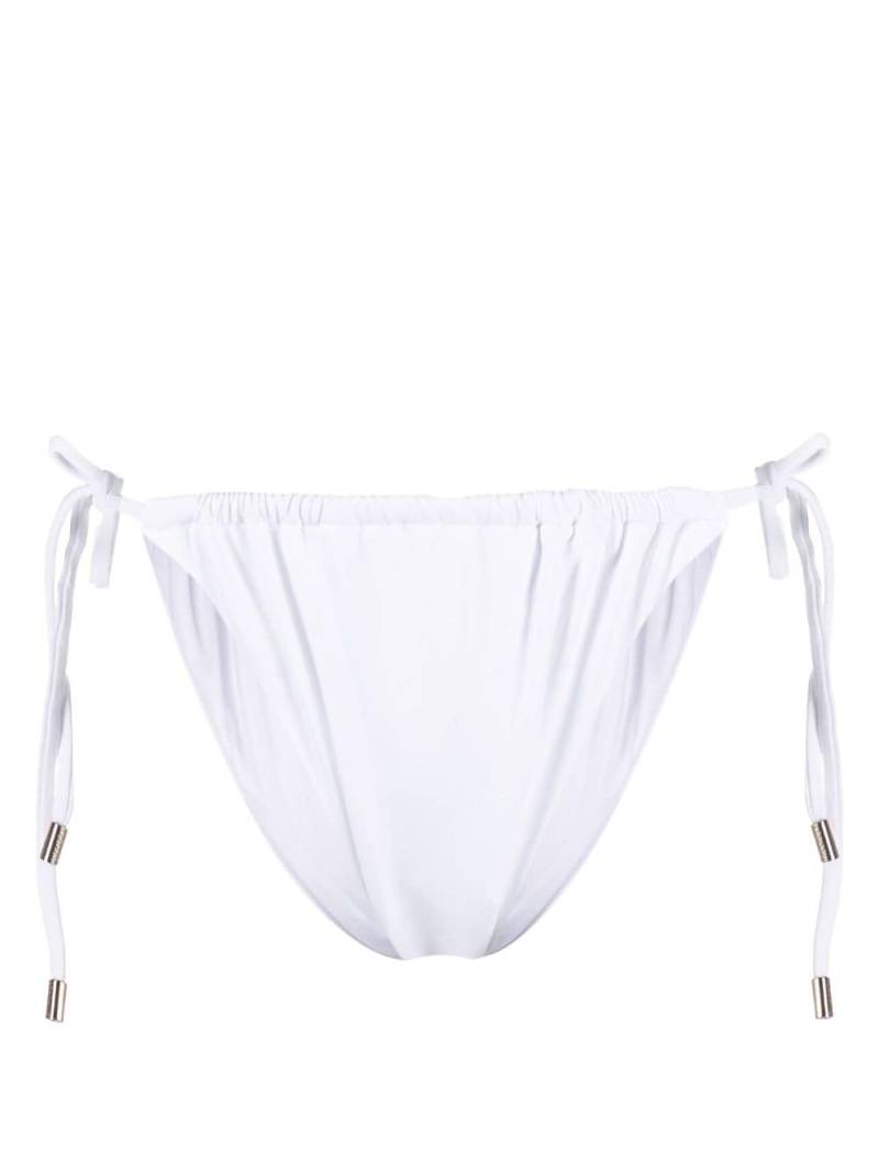 Melissa Odabash France ruched bikini bottom - White von Melissa Odabash