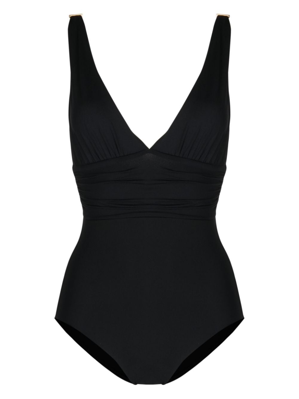 Melissa Odabash Panarea V-neck bodysuit - Black von Melissa Odabash