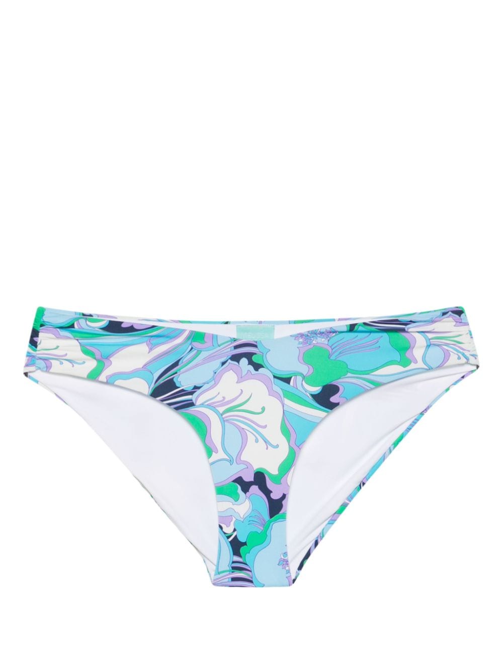 Melissa Odabash floral ruched bikini bottom - Blue von Melissa Odabash