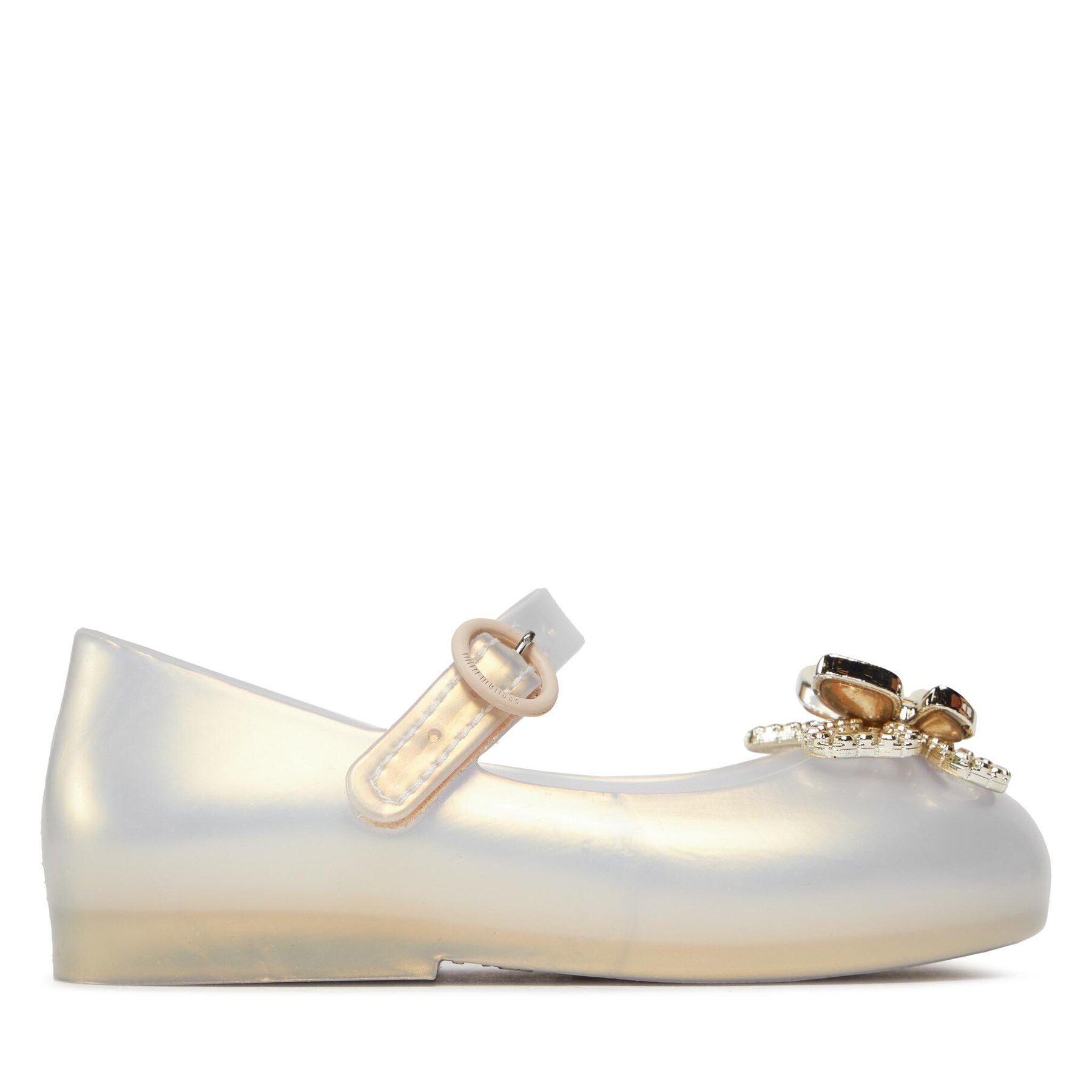 Halbschuhe Melissa Mini Melissa Sweet Love Fly Bb 35717 Pearly/Gol AS457 von Melissa