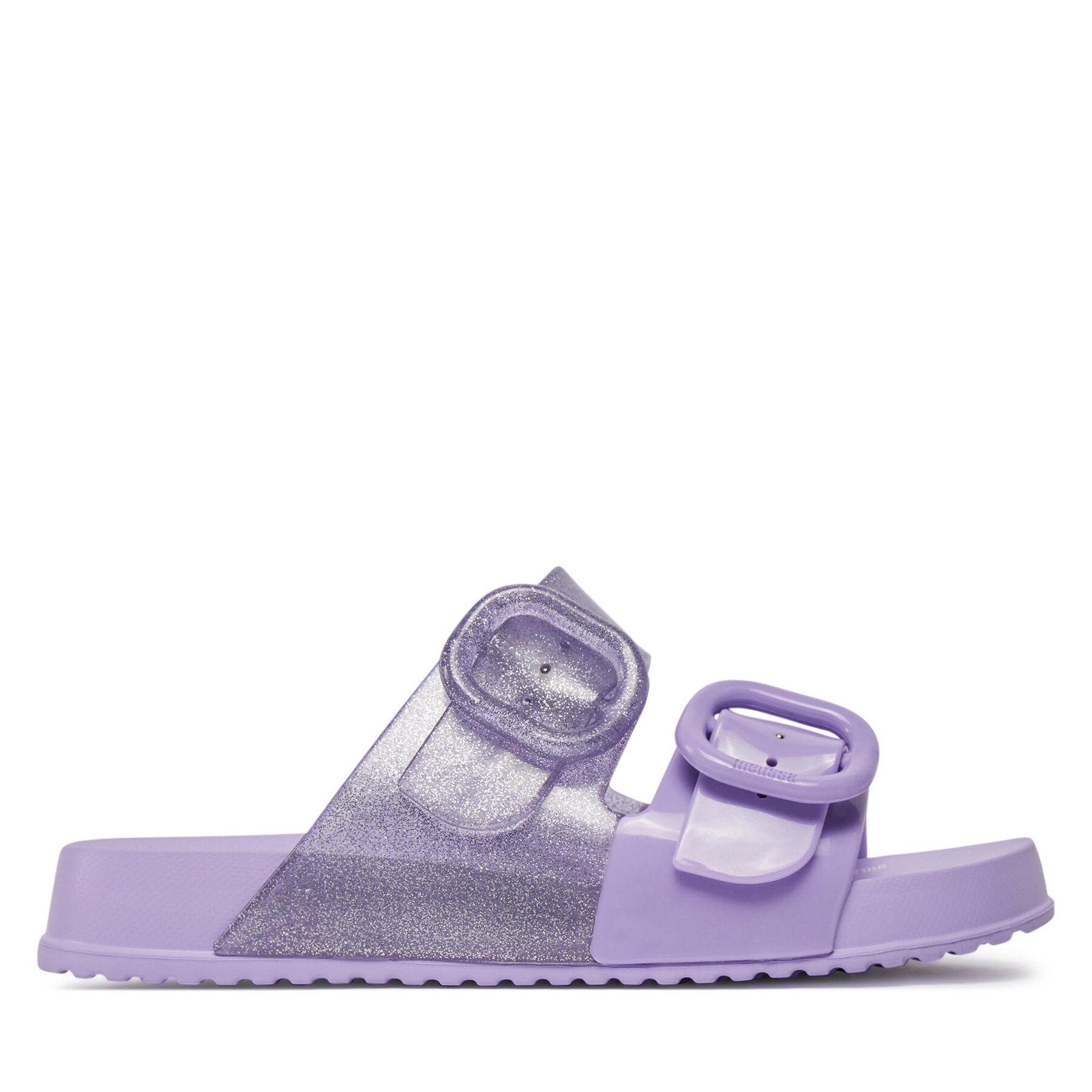 Pantoletten Melissa Mini Melissa Cozy Slide Inf 35685 Lilac/Glitter AV386 von Melissa