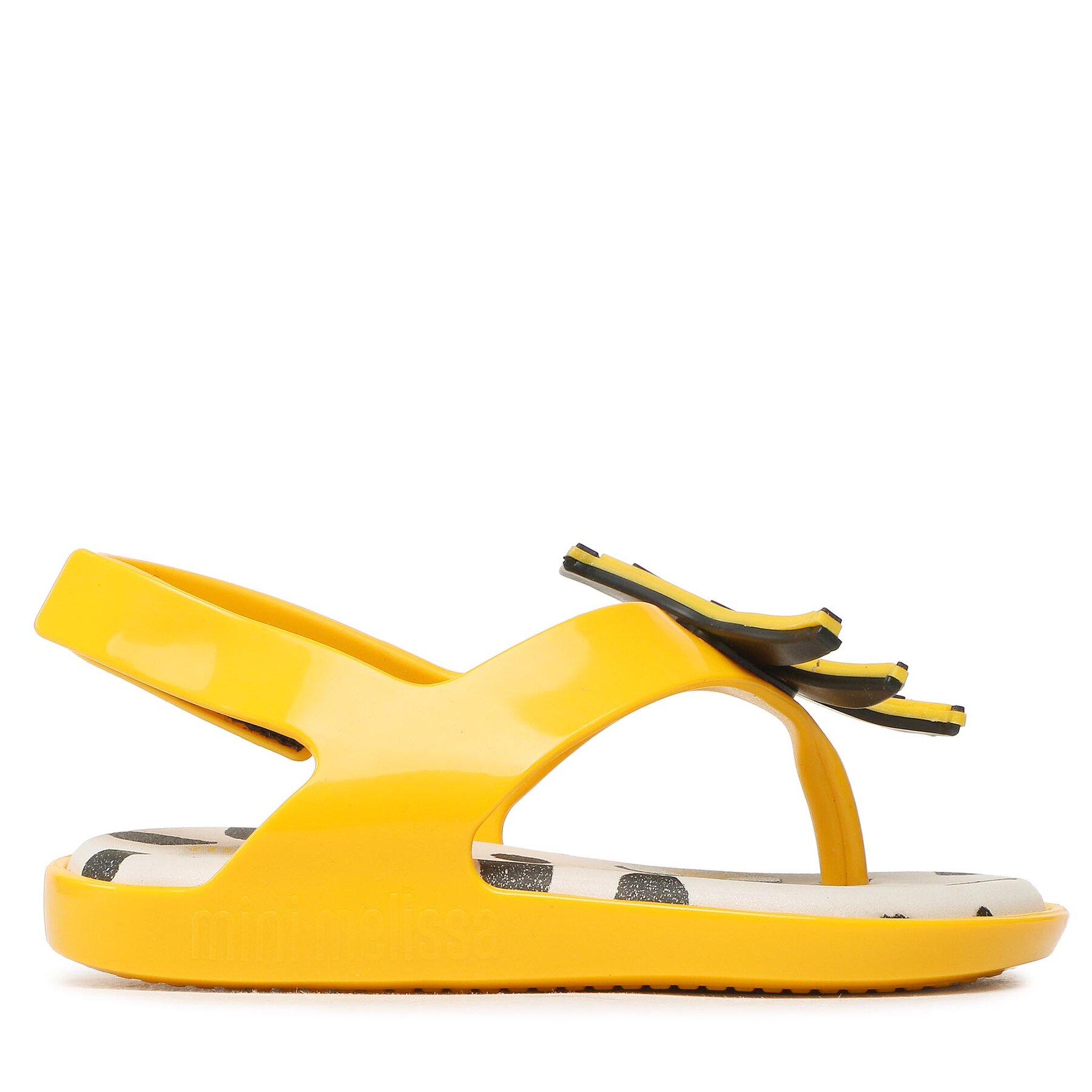 Sandalen Melissa Mini Melissa Sunny + Fabula Bb 33770 Yellow/Black AJ942 von Melissa