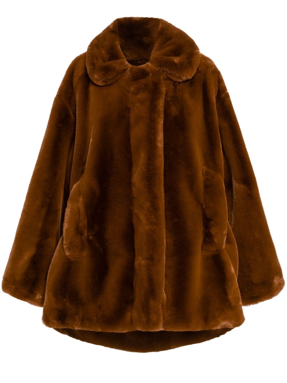 Melitta Baumeister oversized faux-fur coat - Brown von Melitta Baumeister