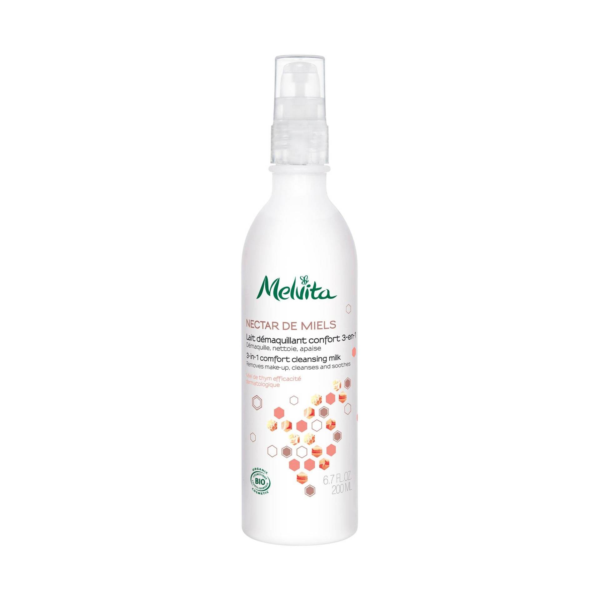 Nectar De Miels, 3-in-1 Pflegende Reinigungsmilch Damen  200ml von Melvita