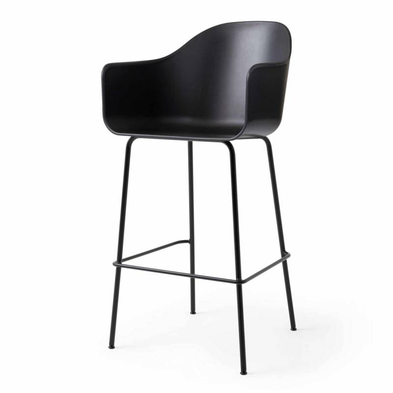 Harbour Counter Armchair Barstuhl, Sitzschale schwarz von Audo Copenhagen
