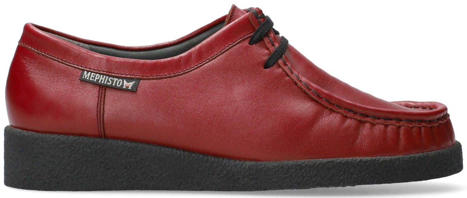 Christy - Leder Schnürschuh Damen Rot 35 von Mephisto