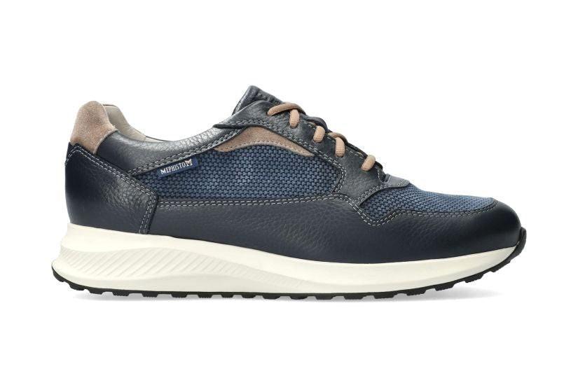 Davis - Leder Sneaker Herren Blau 47.5 von Mephisto