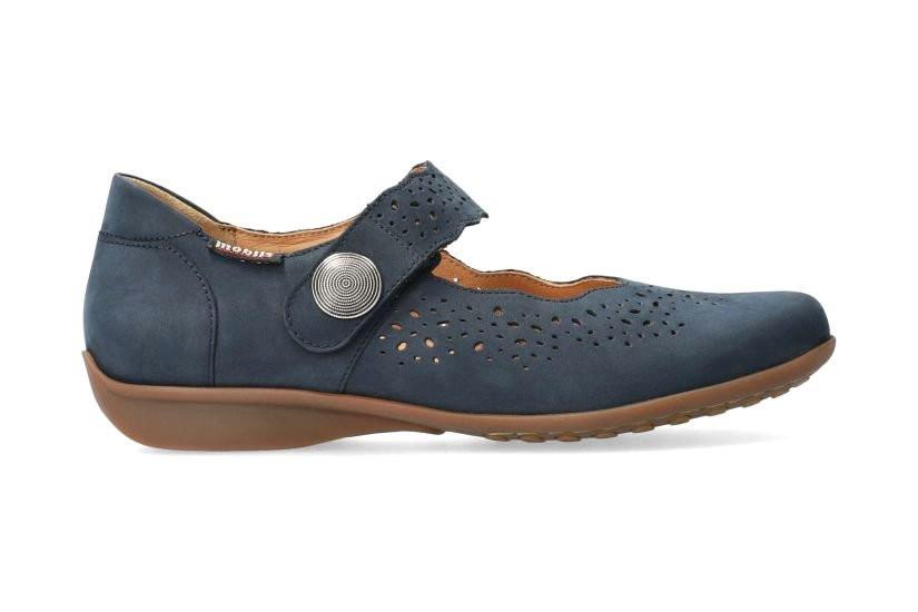 Fabienne - Nubuk Loafer Damen Blau 38 von Mephisto