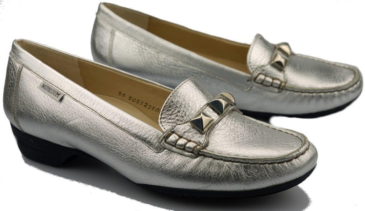 Gonda - Leder Mokassin Damen Silber 37.5 von Mephisto