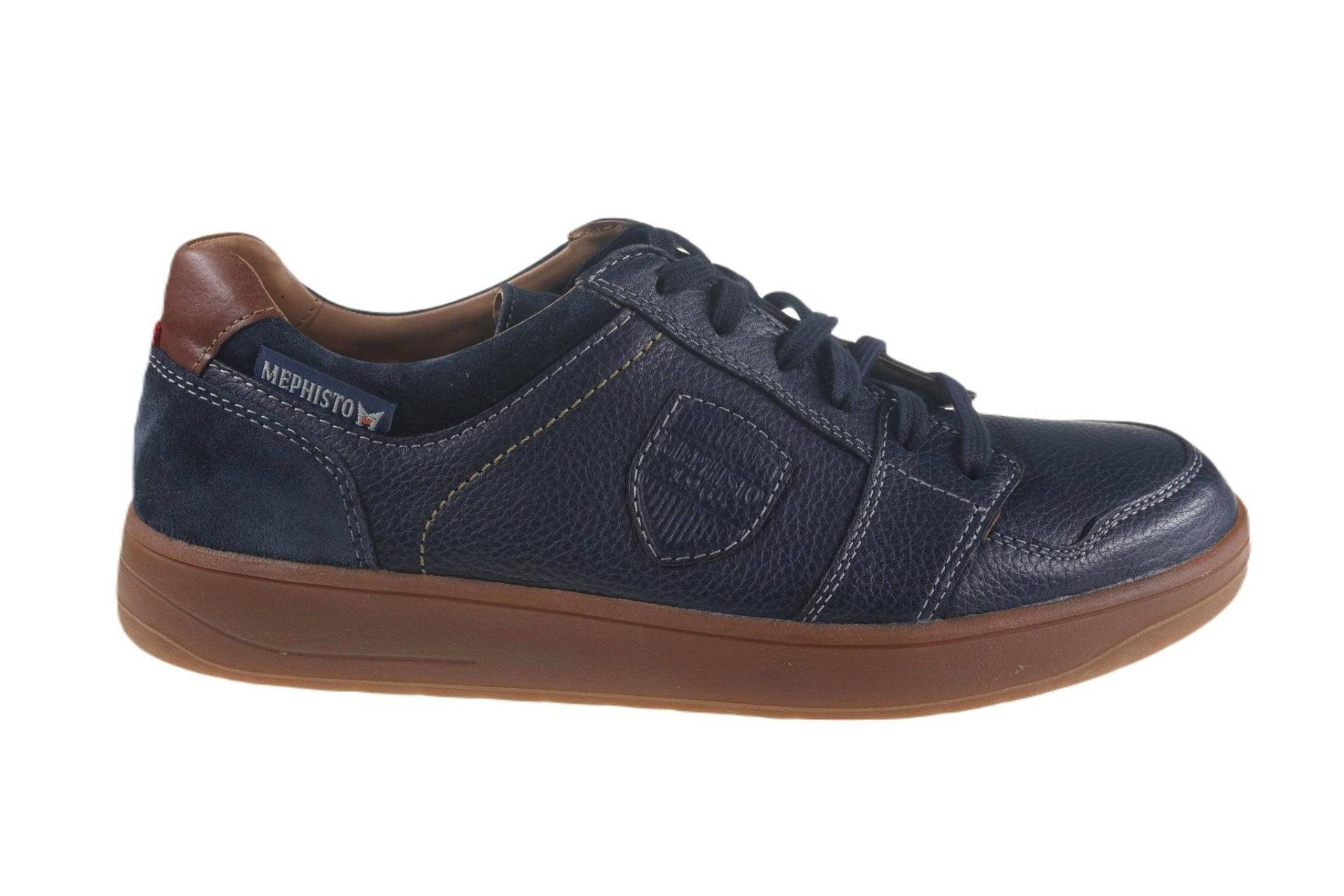 Hugh - Leder Sneaker Herren Blau 40 von Mephisto