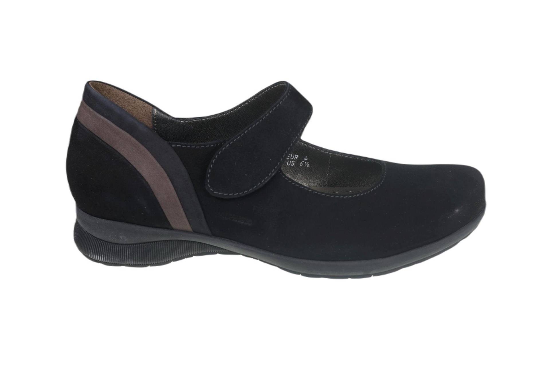 Joyce - Nubuk Ballerina Damen Schwarz 37 von Mephisto