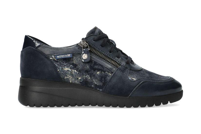 Iasmina - Leder Sneaker Damen Blau 42.5 von Mephisto